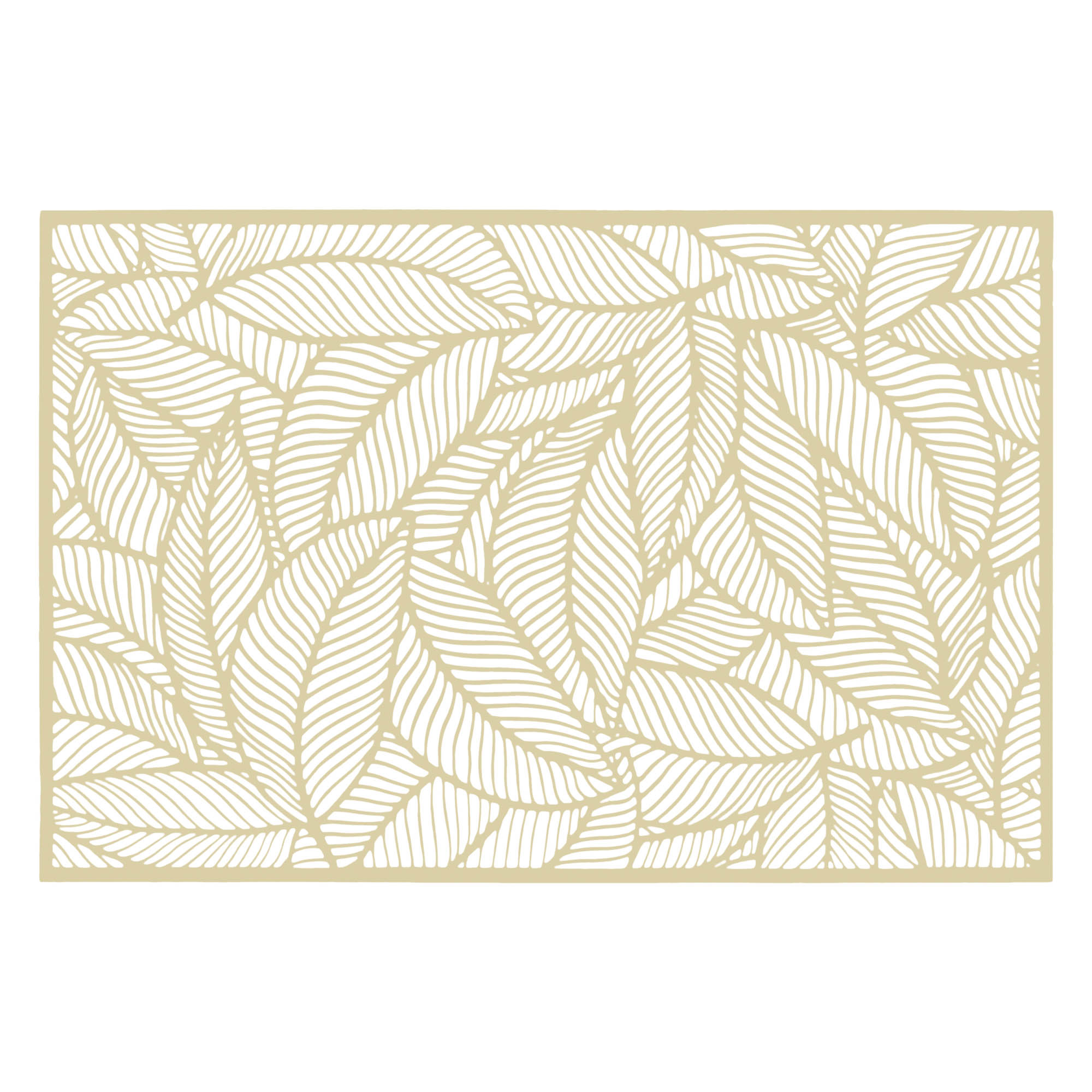 Individual de mesa dourado