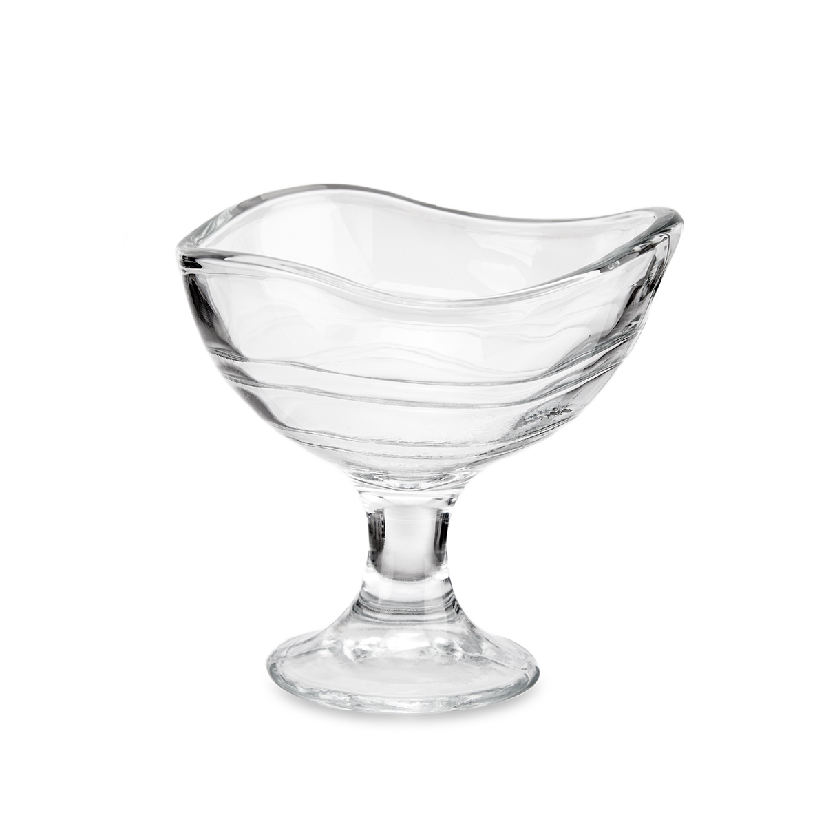 Ta&ccedil;a de gelado forma ondulada