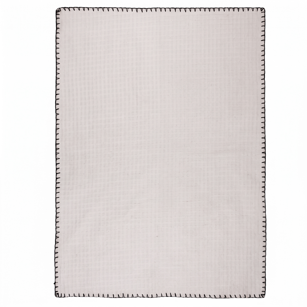 Tapete CINDER em algod&atilde;o branco 120x170cm