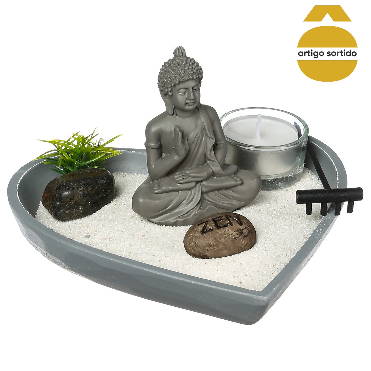 Jardim ZEN decorativo em cora&ccedil;&atilde;o