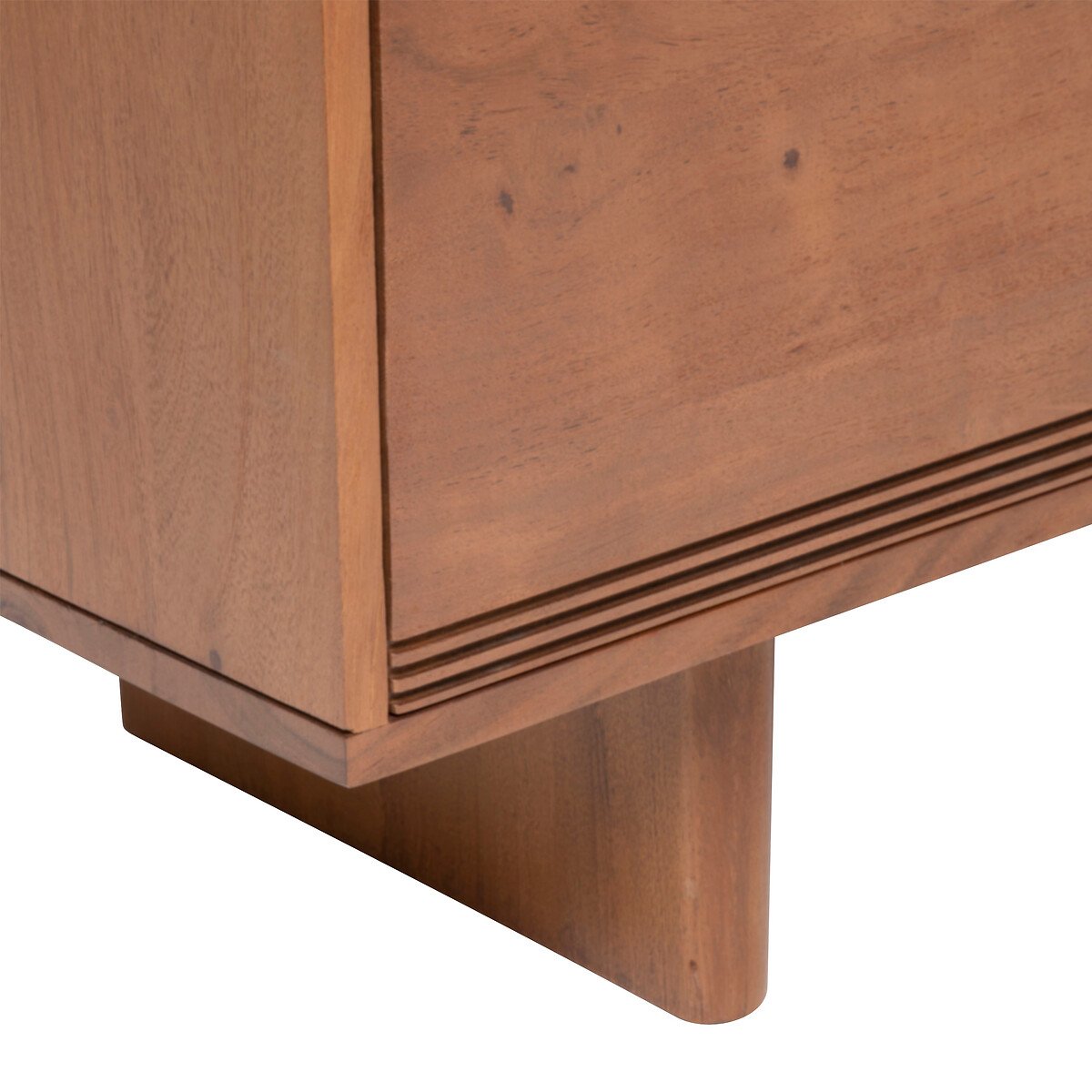 M&oacute;vel para tv NANDA em madeira ac&aacute;cia 147cm