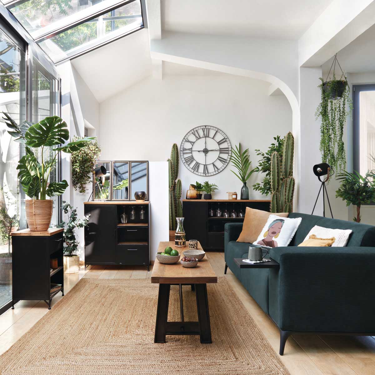 Tapete natural em juta 120x170cm