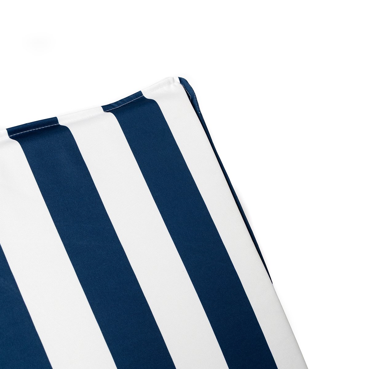 Coxim para espregui&ccedil;adeira riscas branco e azul