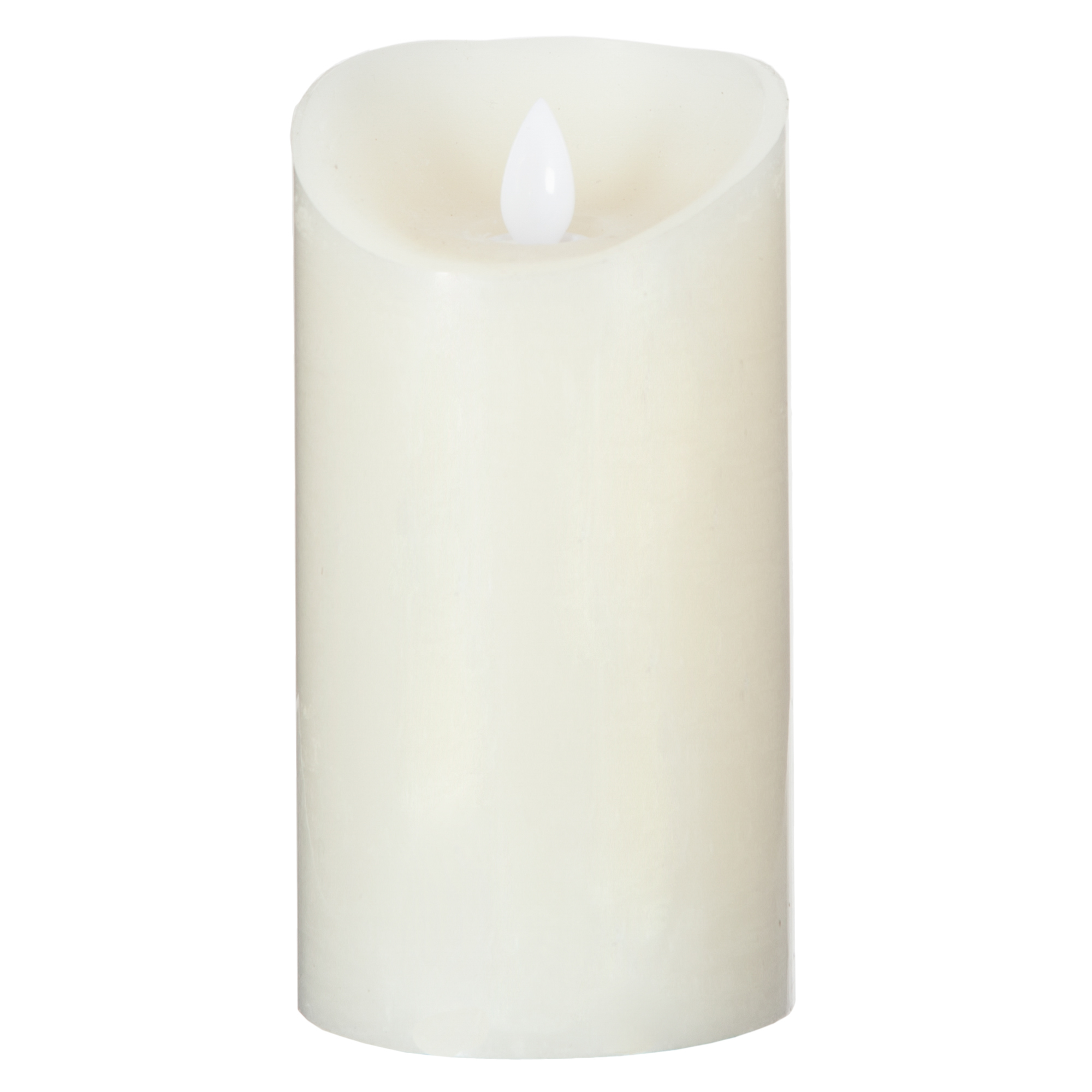 Vela led branca 20x10cm