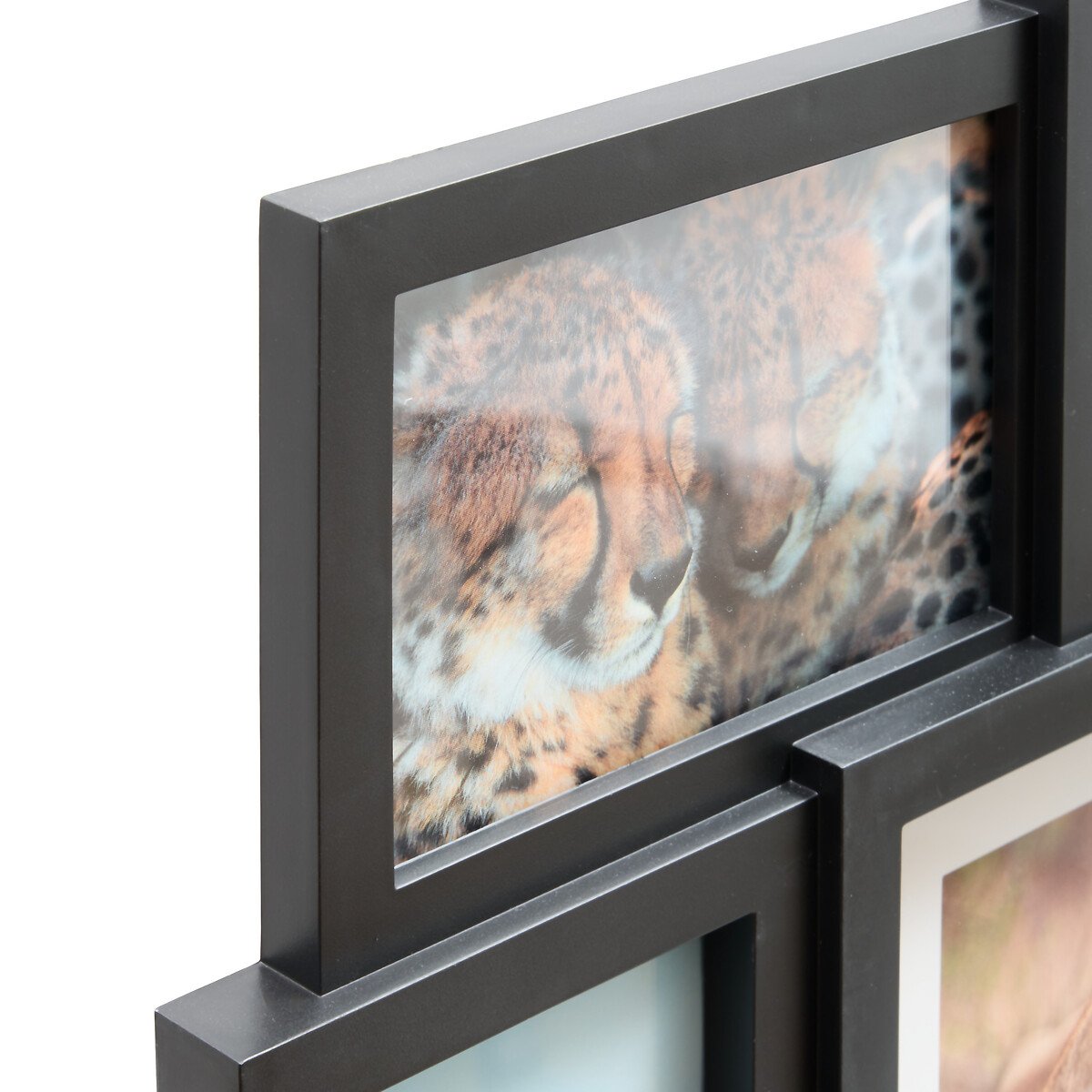 Multimoldura preta para 9 fotos