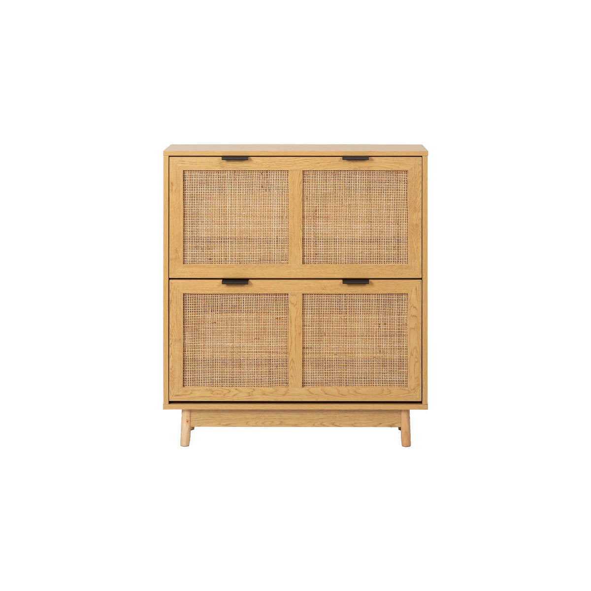 Sapateira em rattan com 2 compartimentos