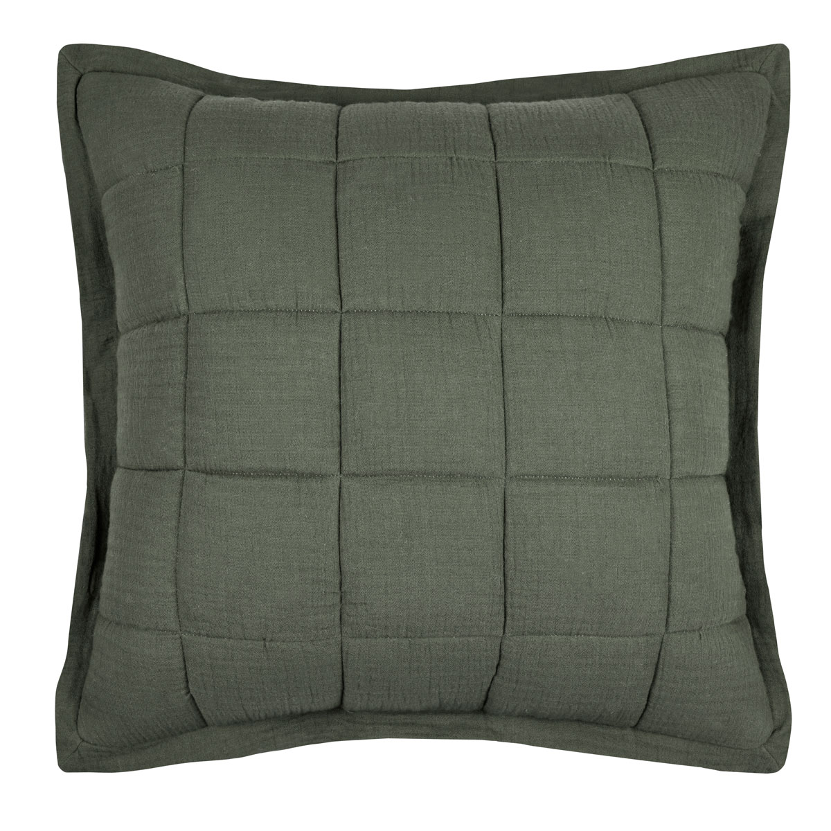 Almofada ELLIE verde caqui 45x45cm