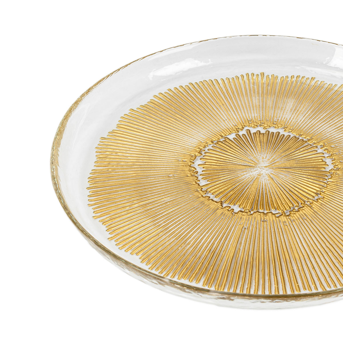 Prato de servir IXXIR em vidro 21cm,  Prato de servir IXXIR em vidro 21cm