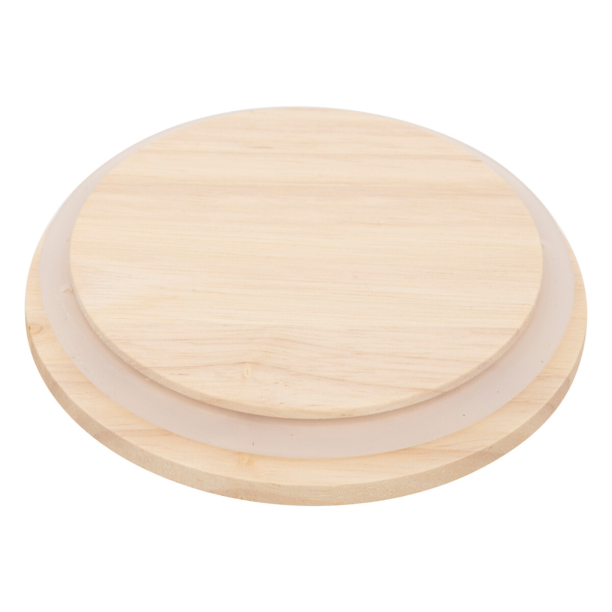 Conjunto de 3 frascos de vidro com tampa em madeira