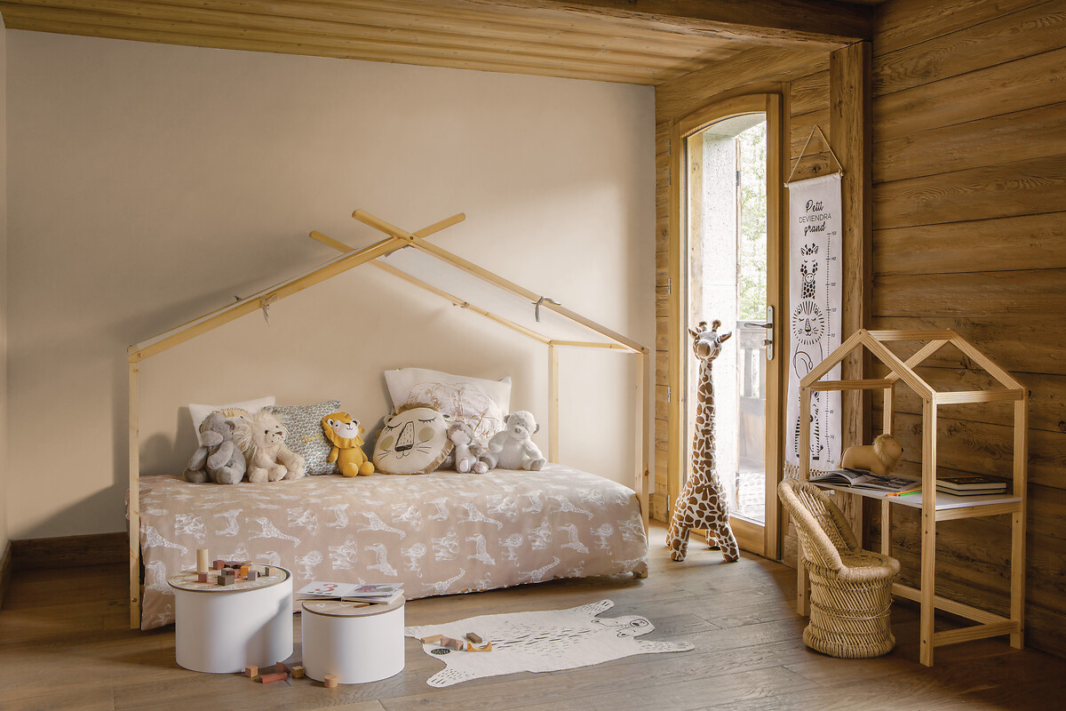 Capa de edredão e capa de almofada reversivel SAVANE 140x200cm