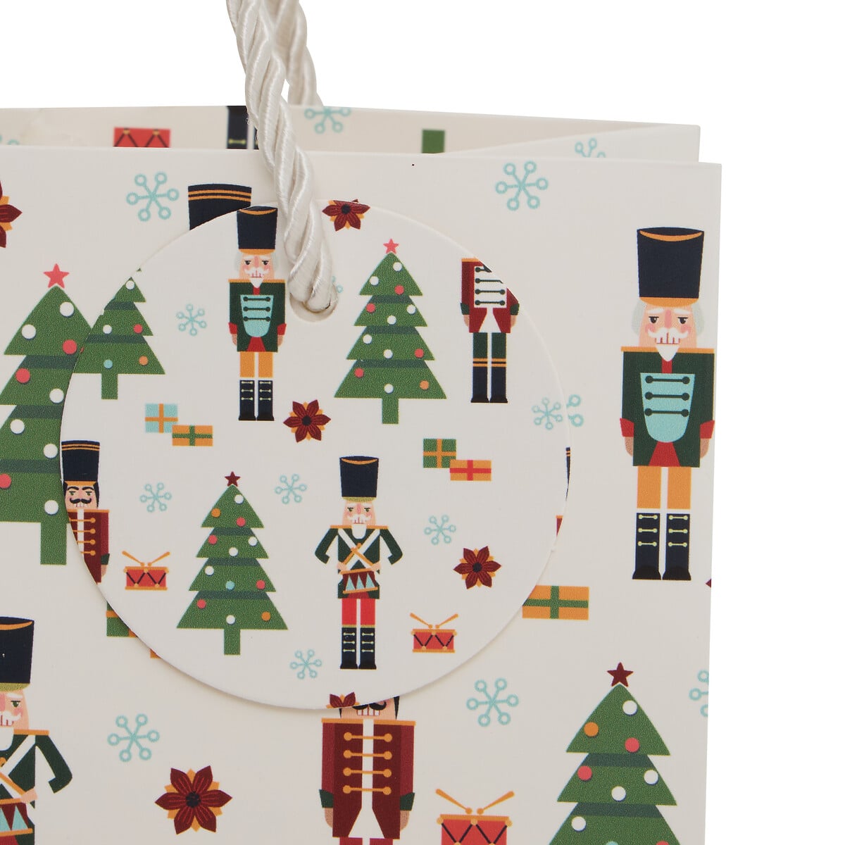 Saco oferta com figuras natalicias 18x10x23cm