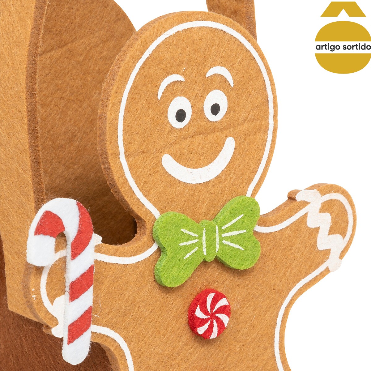 Saco de oferta bolacha de gengibre 14x8cm