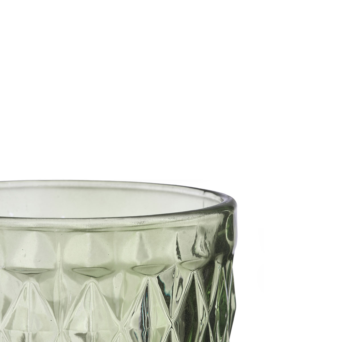 Copo De &Aacute;gua Diamante Verde 37cl