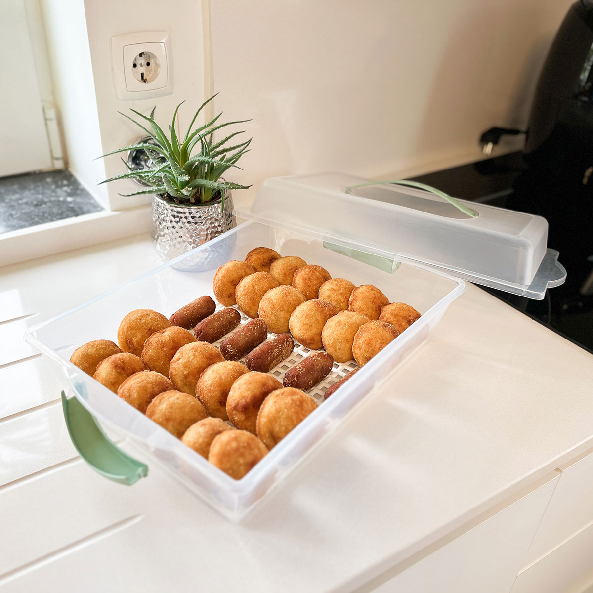 Boleira retangular azul stone