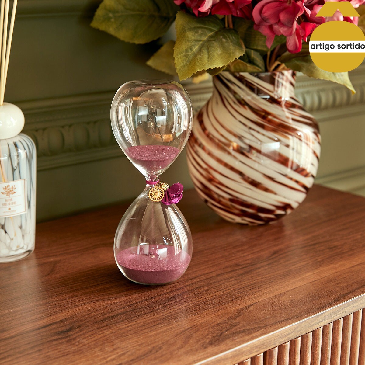 Ampulheta BELLI de vidro 20cm