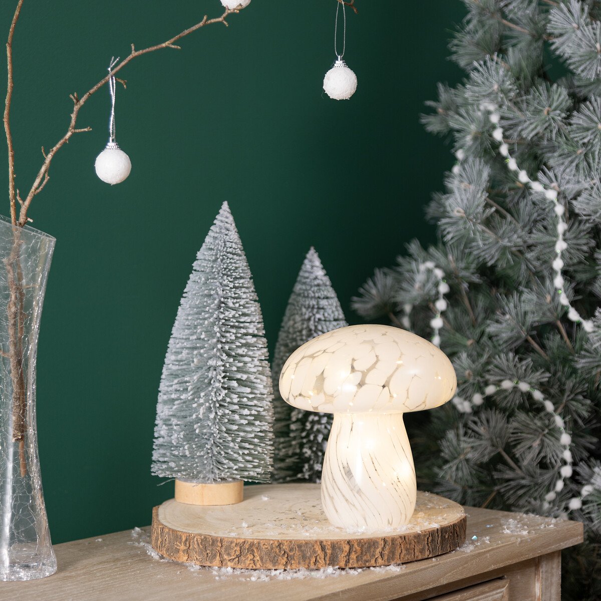 Candeeiro de mesa cogumelo branco,  Candeeiro de mesa cogumelo branco