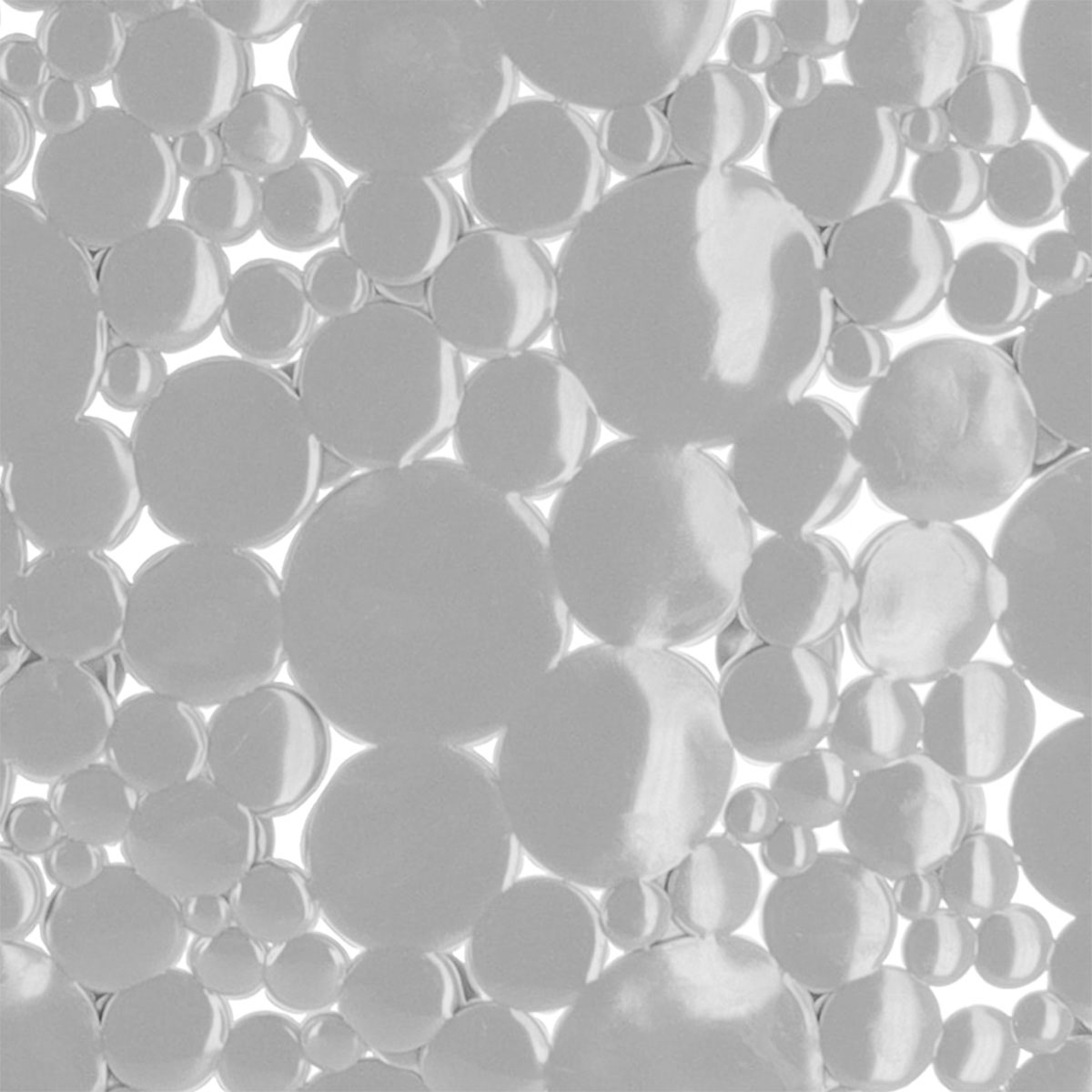 Tapete WC Antiderrapante Bolhas Cinza