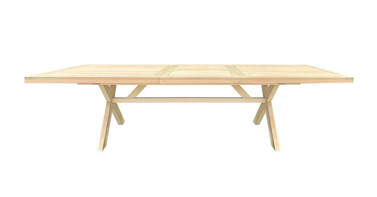Mesa extens&iacute;vel XENIA em madeira eucalipto