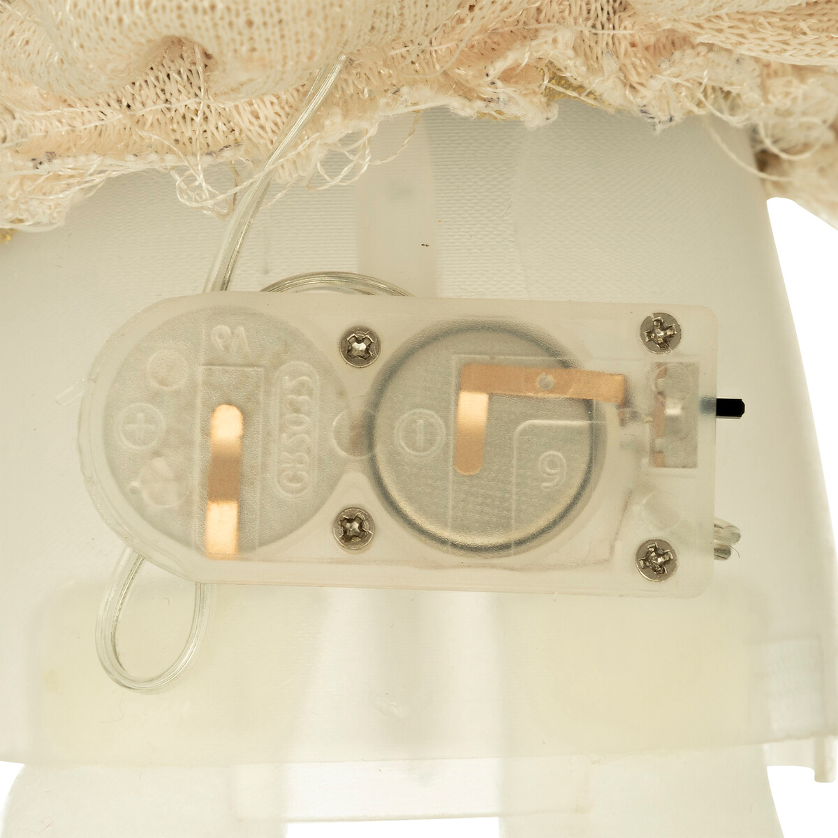 Figura de fada rose com gorro sentada 48cm