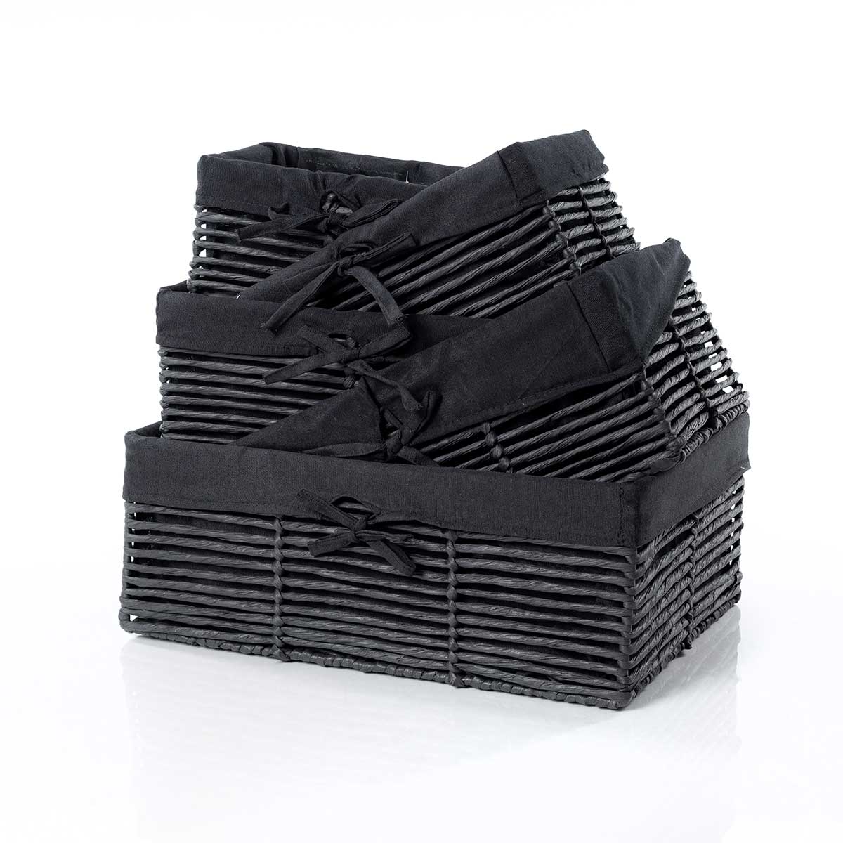 Cesto wc preto 16,5x25cm