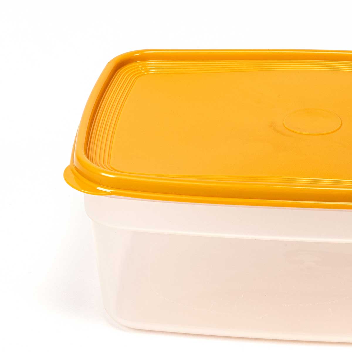 Caixa retangular com tampa amarela 4,5l