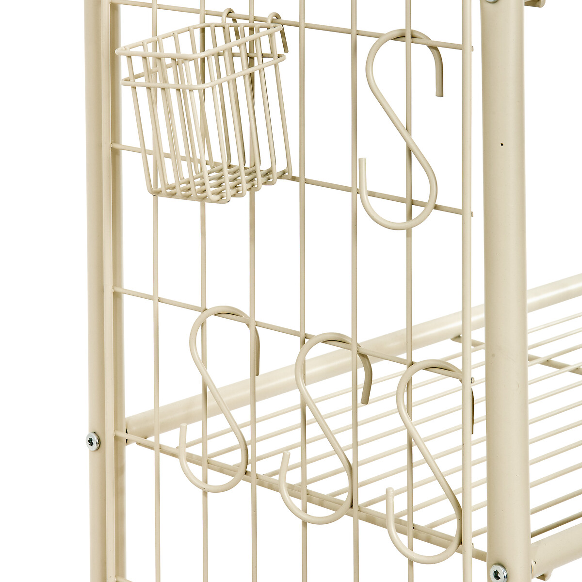 Estante bege para m&aacute;quina de lavar