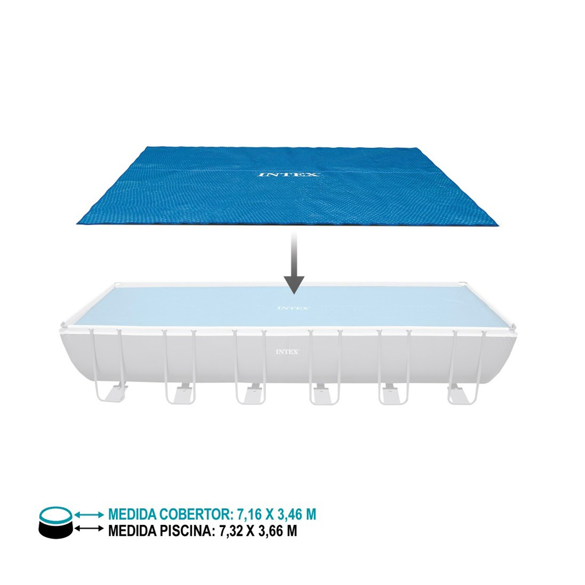 Cobertura para piscina retangular,  Cobertura para piscina retangular