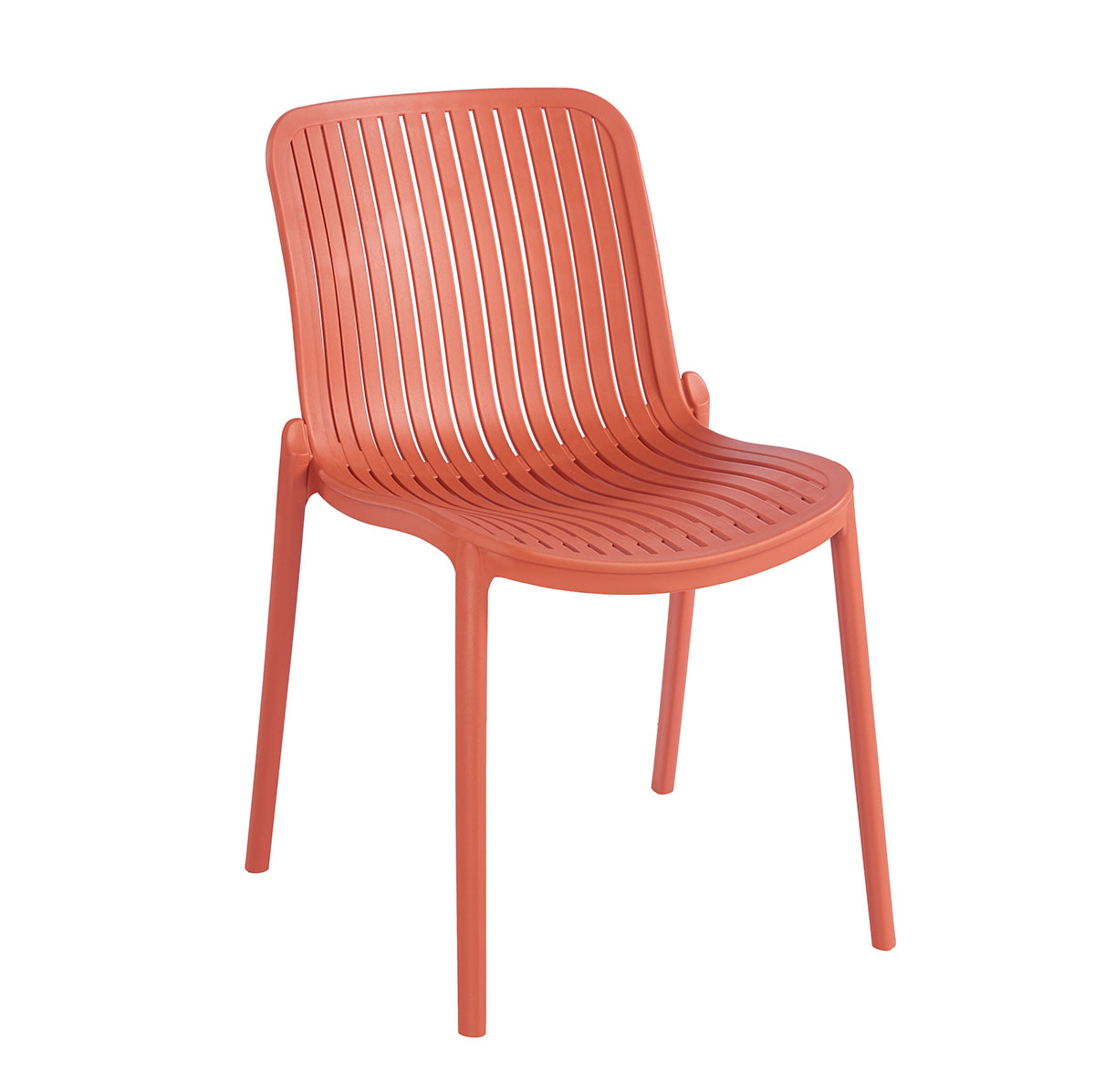 Cadeira BARI laranja sem bra&ccedil;os