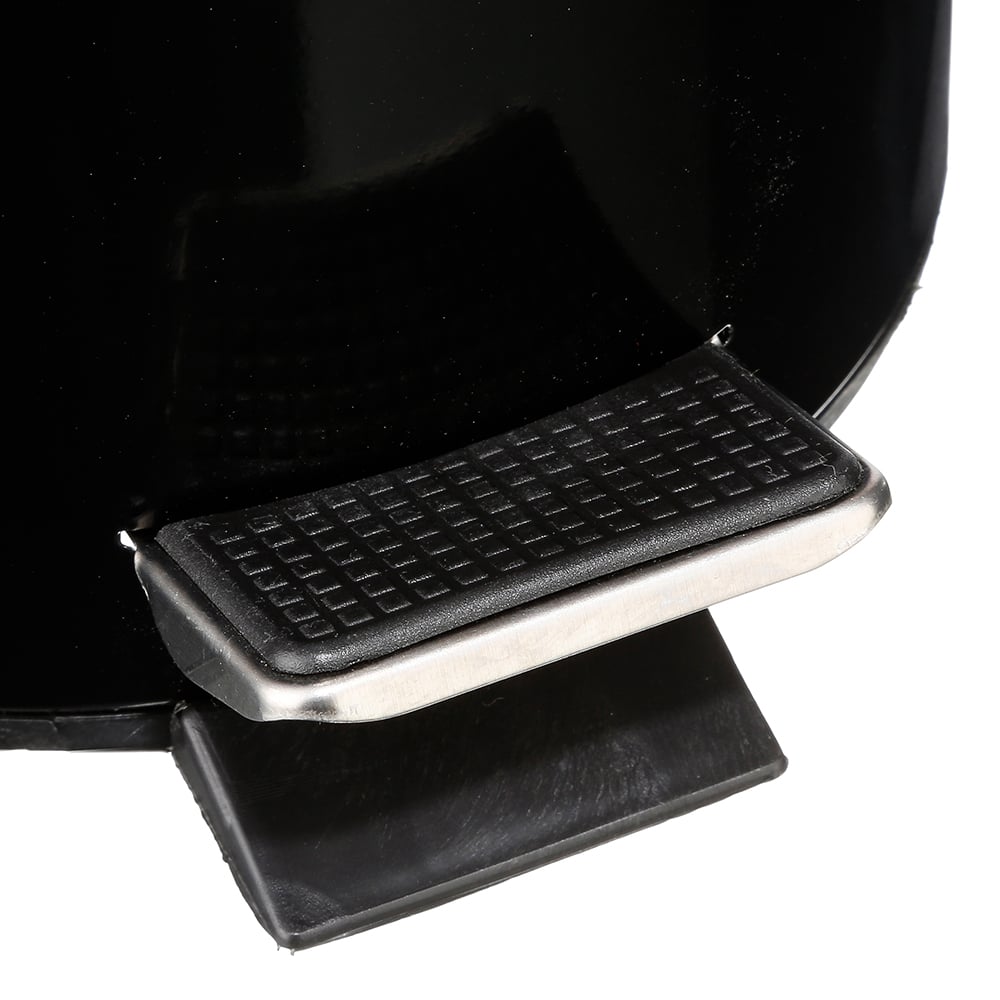 Balde wc preto metal 3l