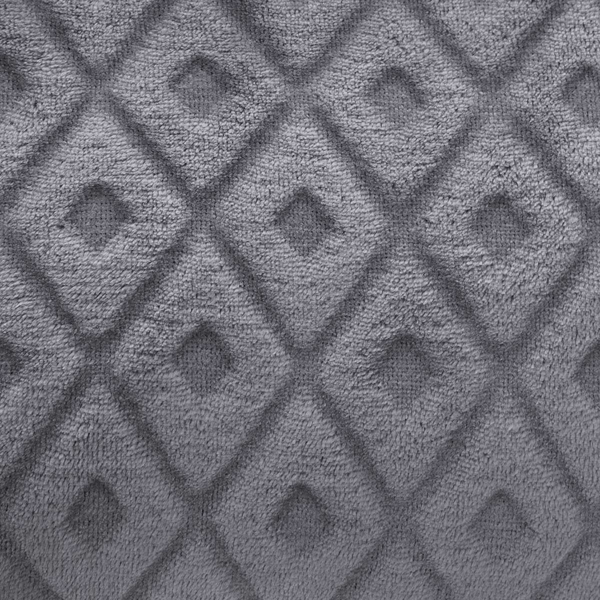 Manta losangos cinza 180x230cm