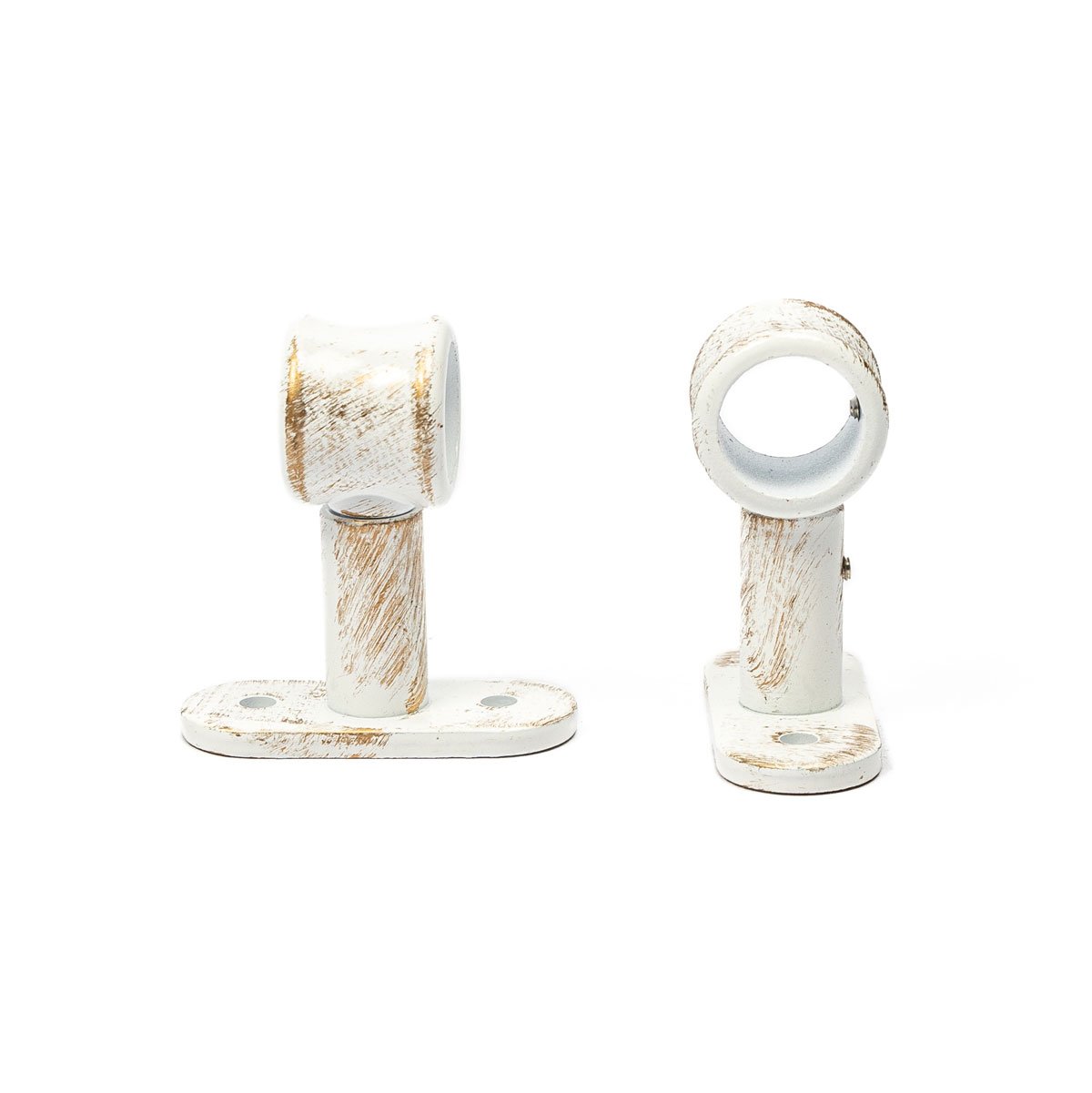 Conjunto 2 suportes simples branco 50mm