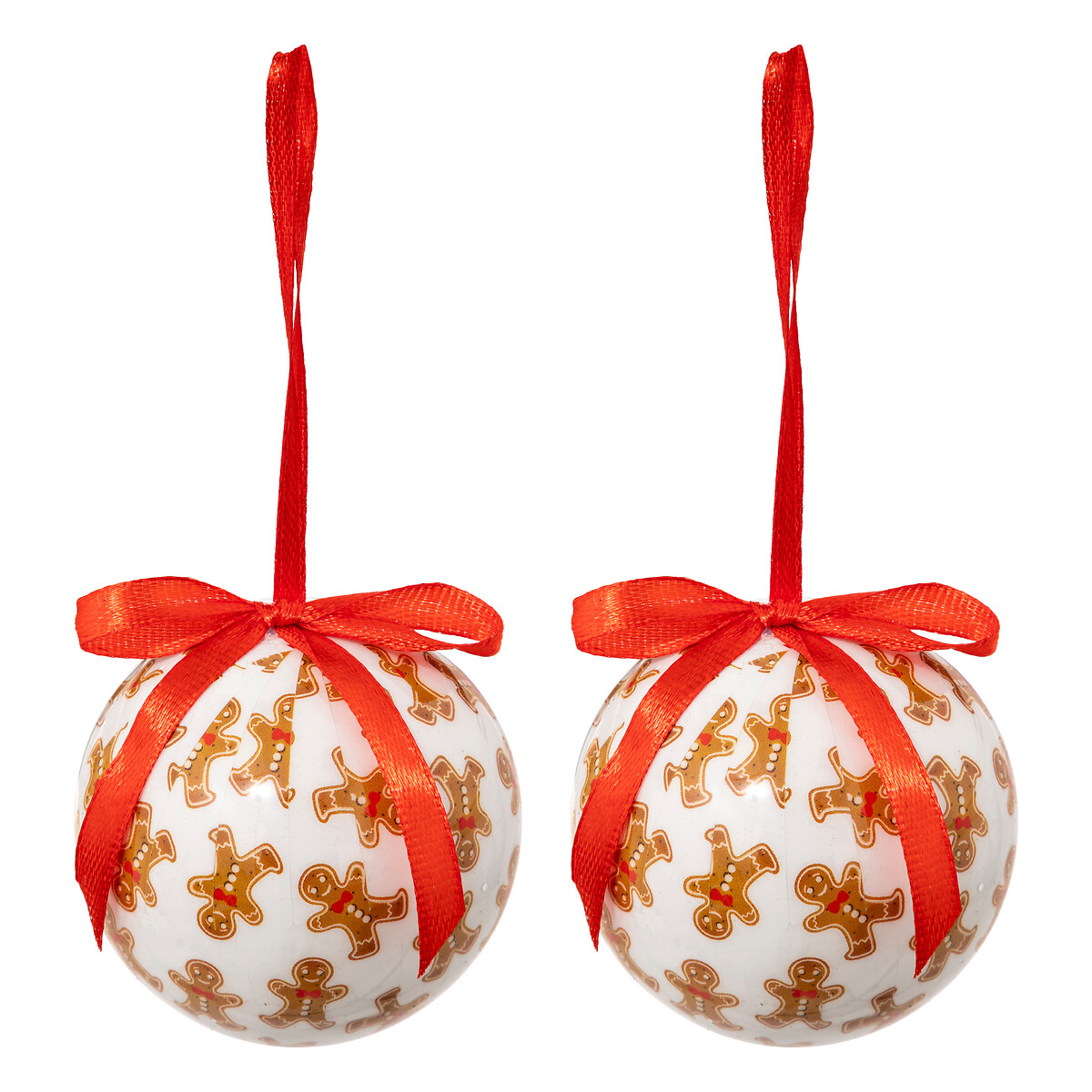 Conjunto de 2 bolachas de gengibre 6cm