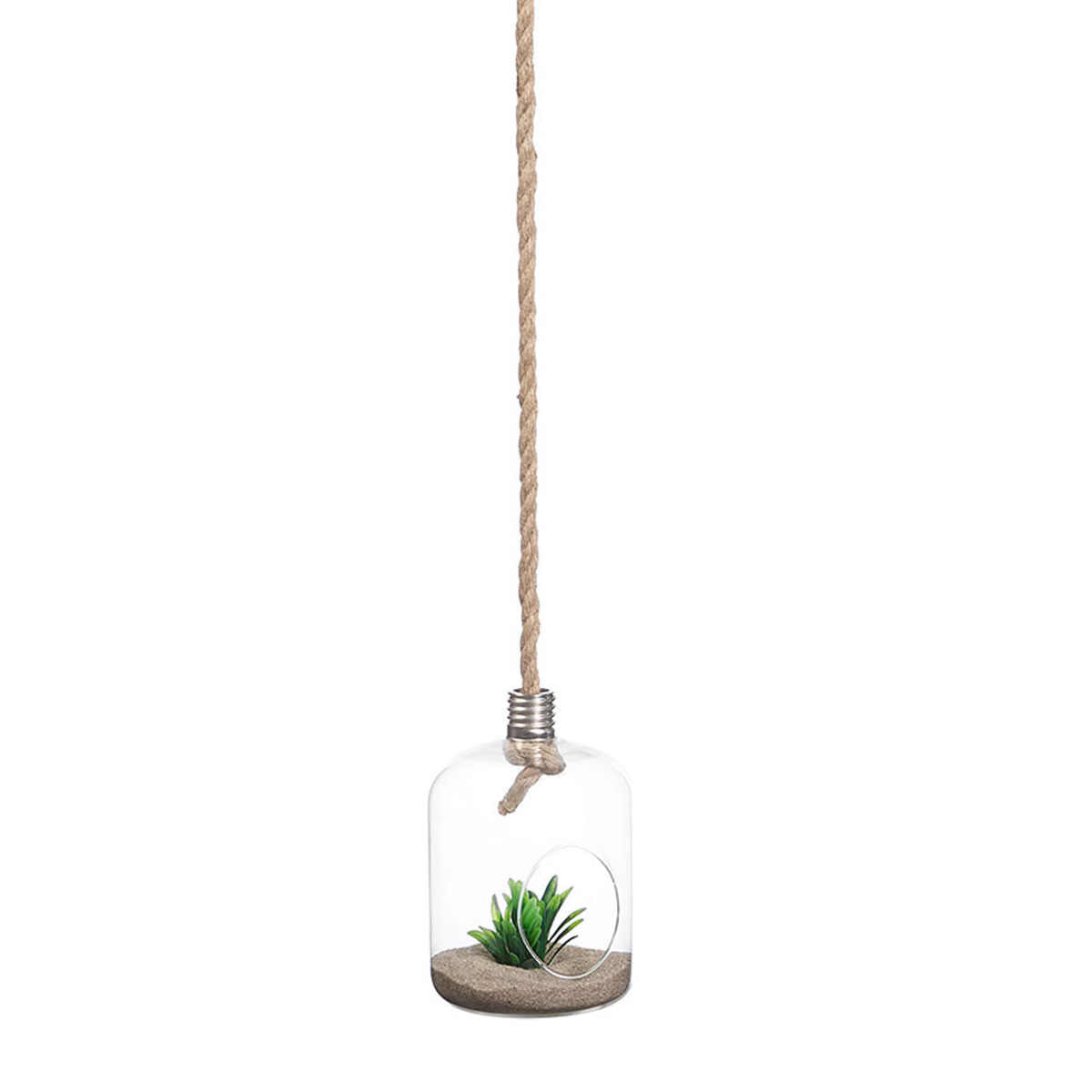 Jarra em vidro suspensa 27cm
