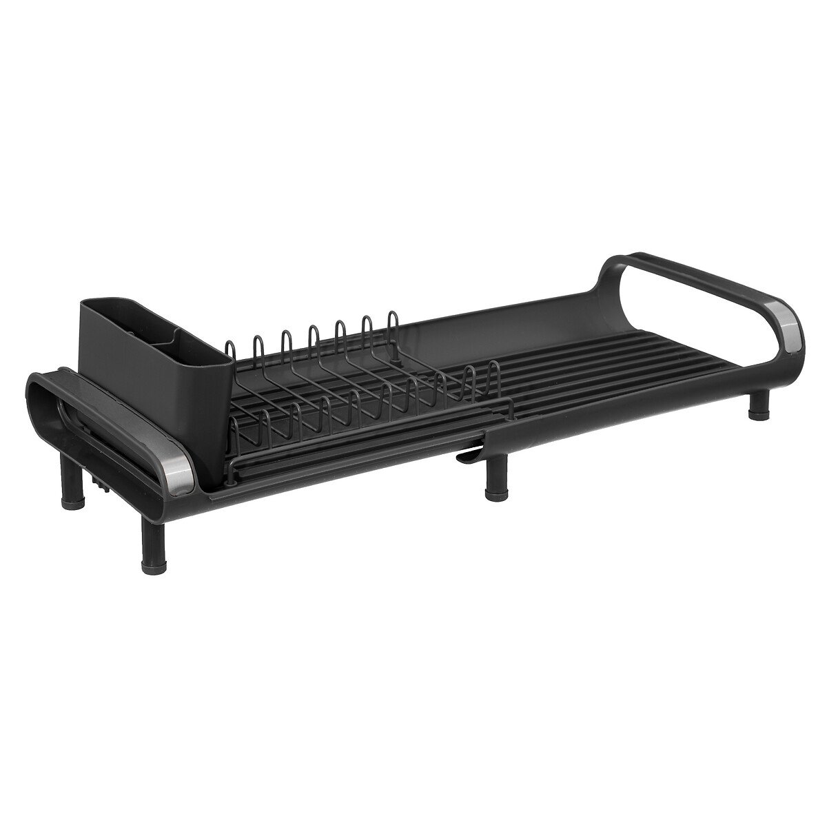 Escorredor de loi&ccedil;a ETIRA extens&iacute;vel cinza escuro