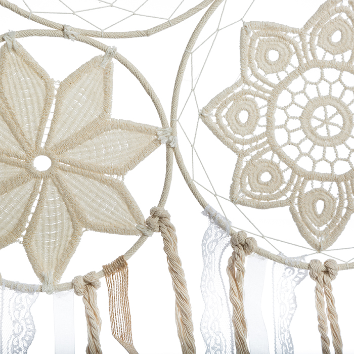 Filtro de sonhos &Eacute;T&Eacute; INDIEN bege 107x59cm