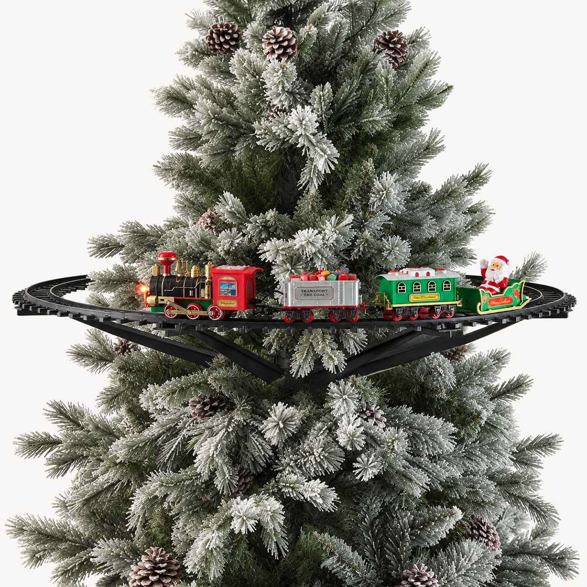 Comboio luminoso decorativo para &aacute;rvore de natal