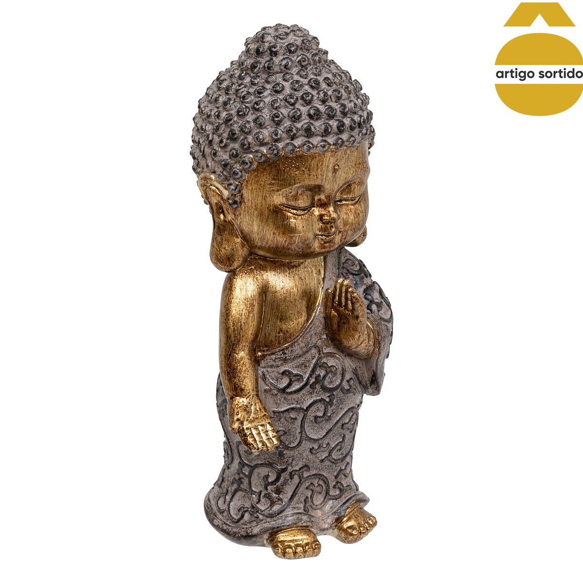 Est&aacute;tua buda dourada lee