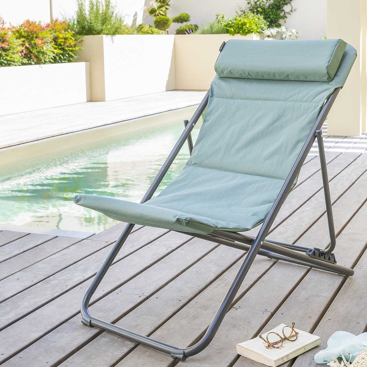 Cadeira RELAX JUBBA  verde jade e graphite