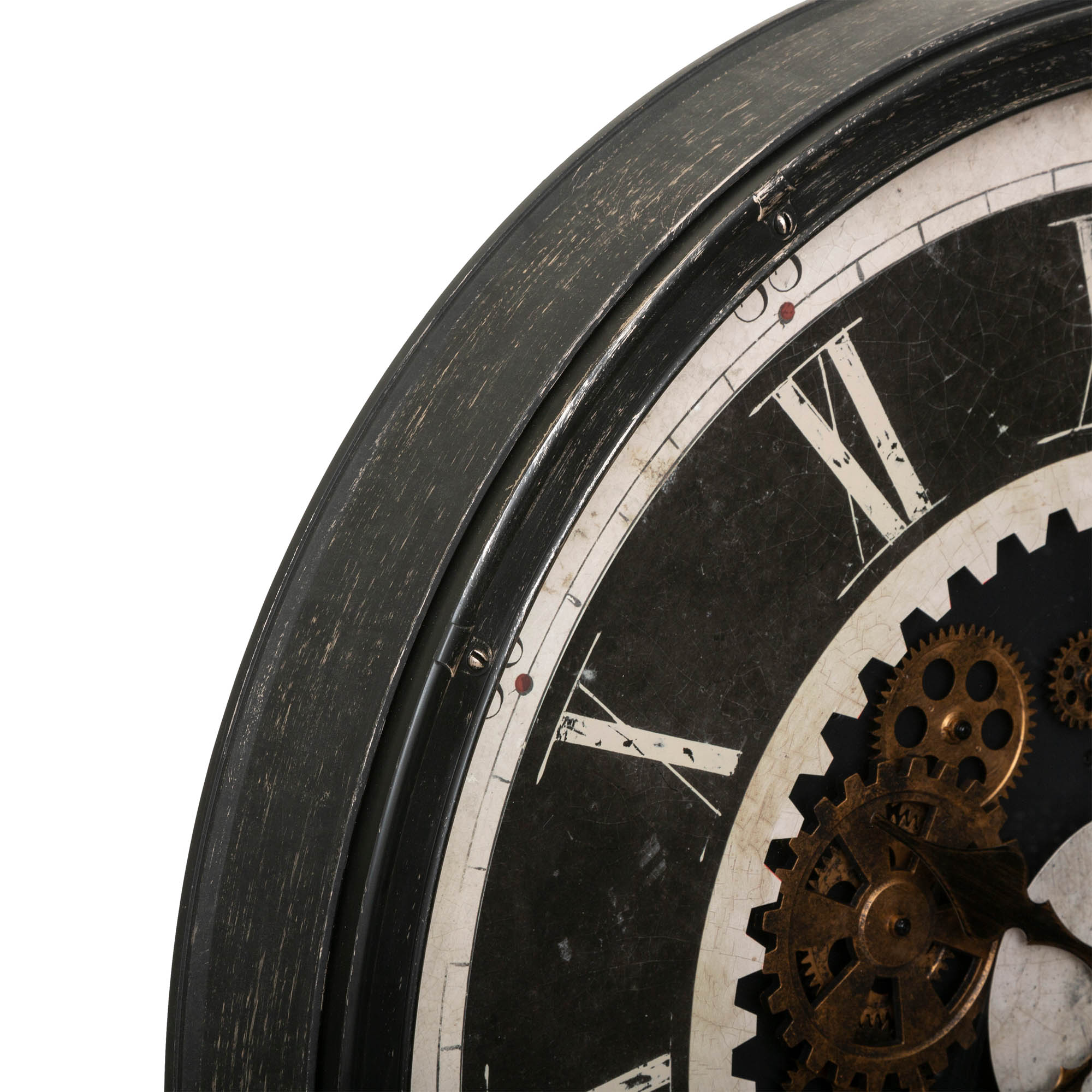 Rel&oacute;gio de parede em pl&aacute;stico e vidro CHARLY