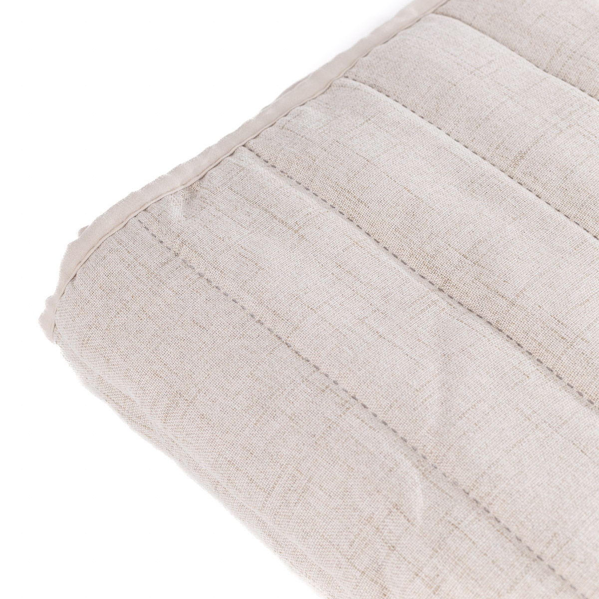 Colcha efeito linho AVALON bege claro 250x270cm