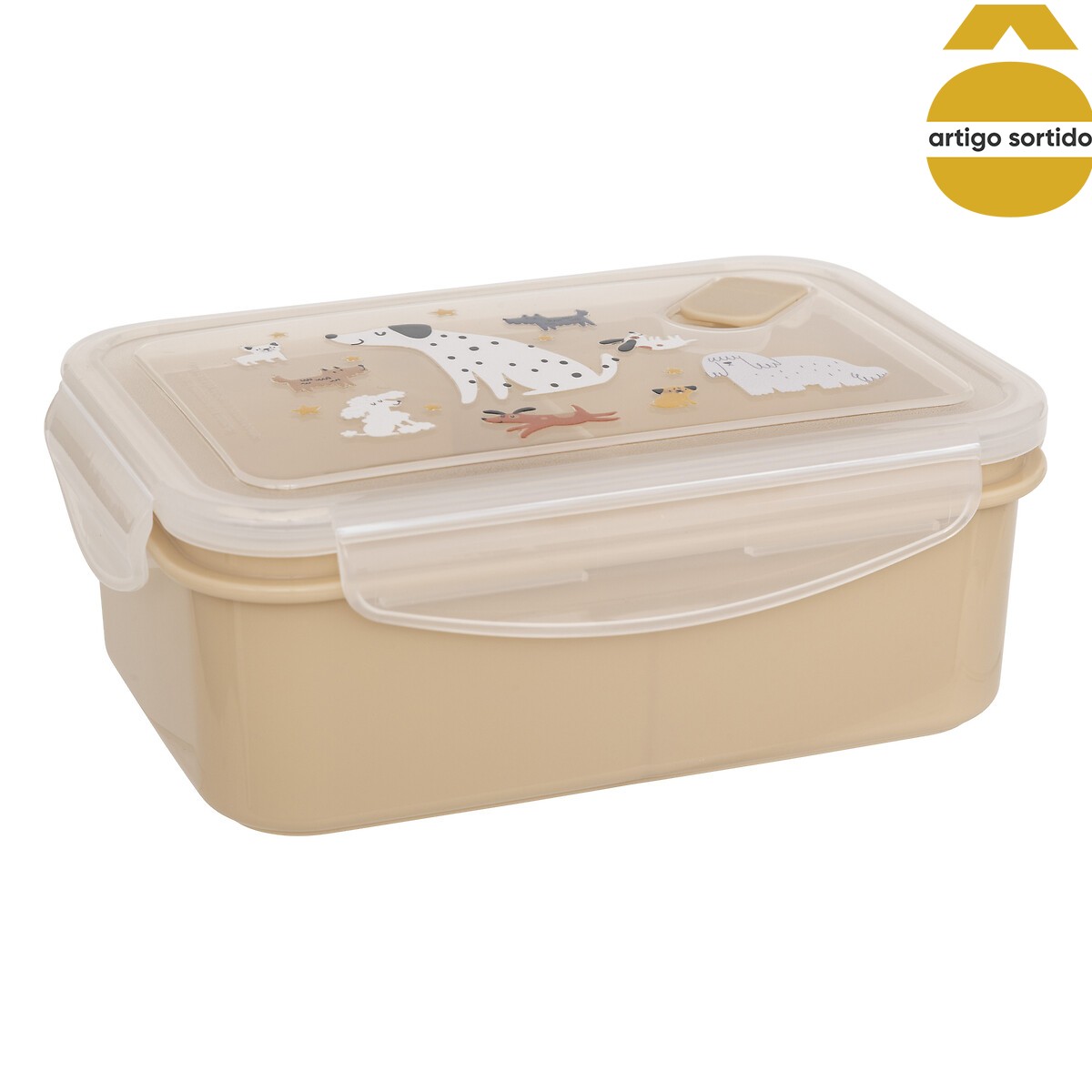 Lancheira com 2 divis&oacute;rias 830ml