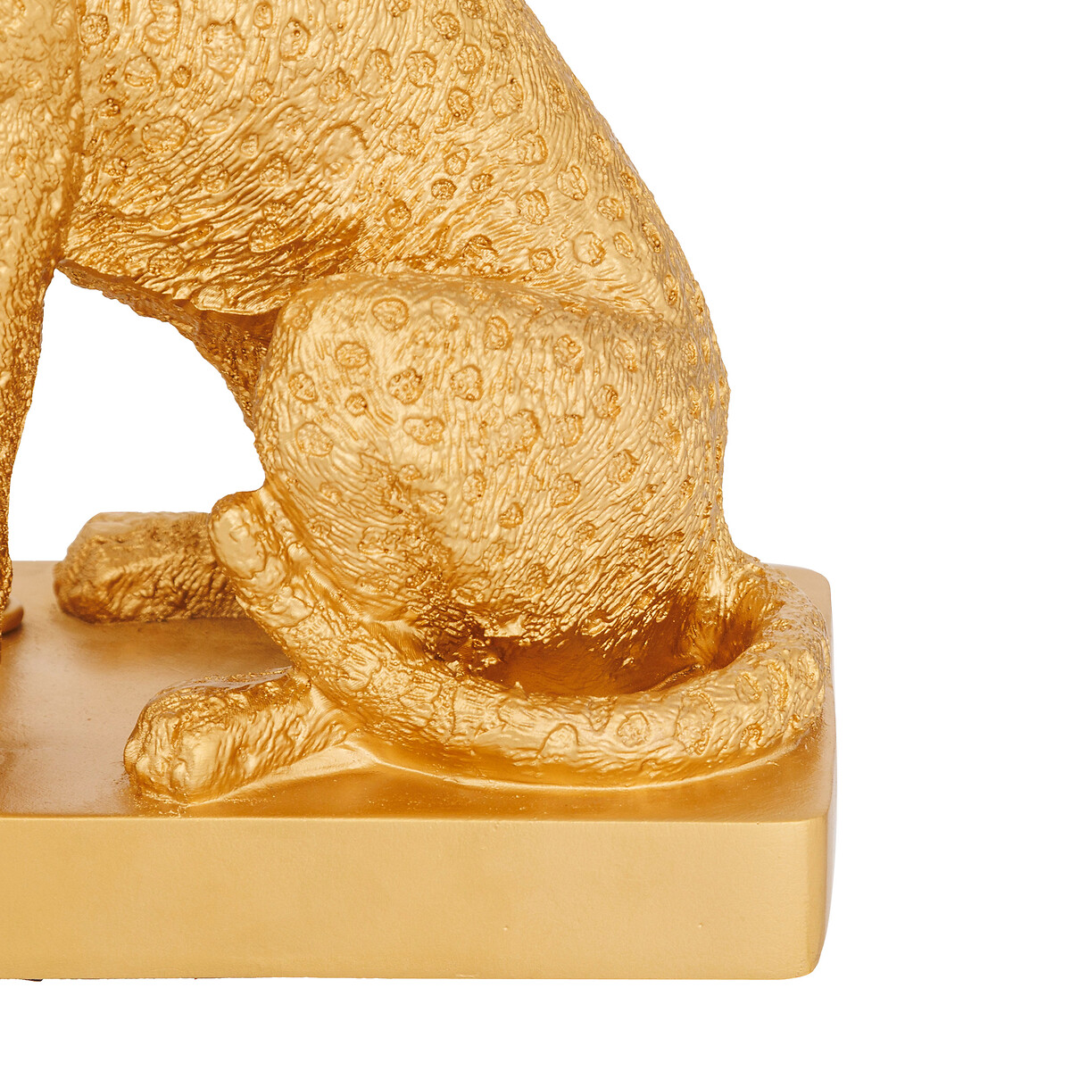 Candeeiro de mesa forma de leopardo GEPI dourado