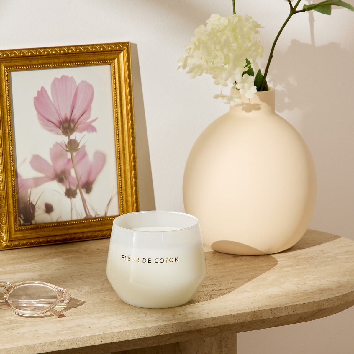 Vela perfumada algod&atilde;o GLOWY 300g