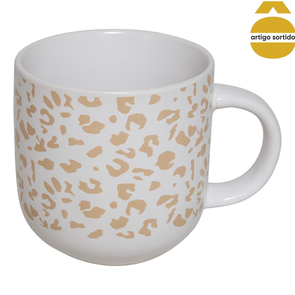 Caneca LEOPARDI multicolor em porcelana 35cl