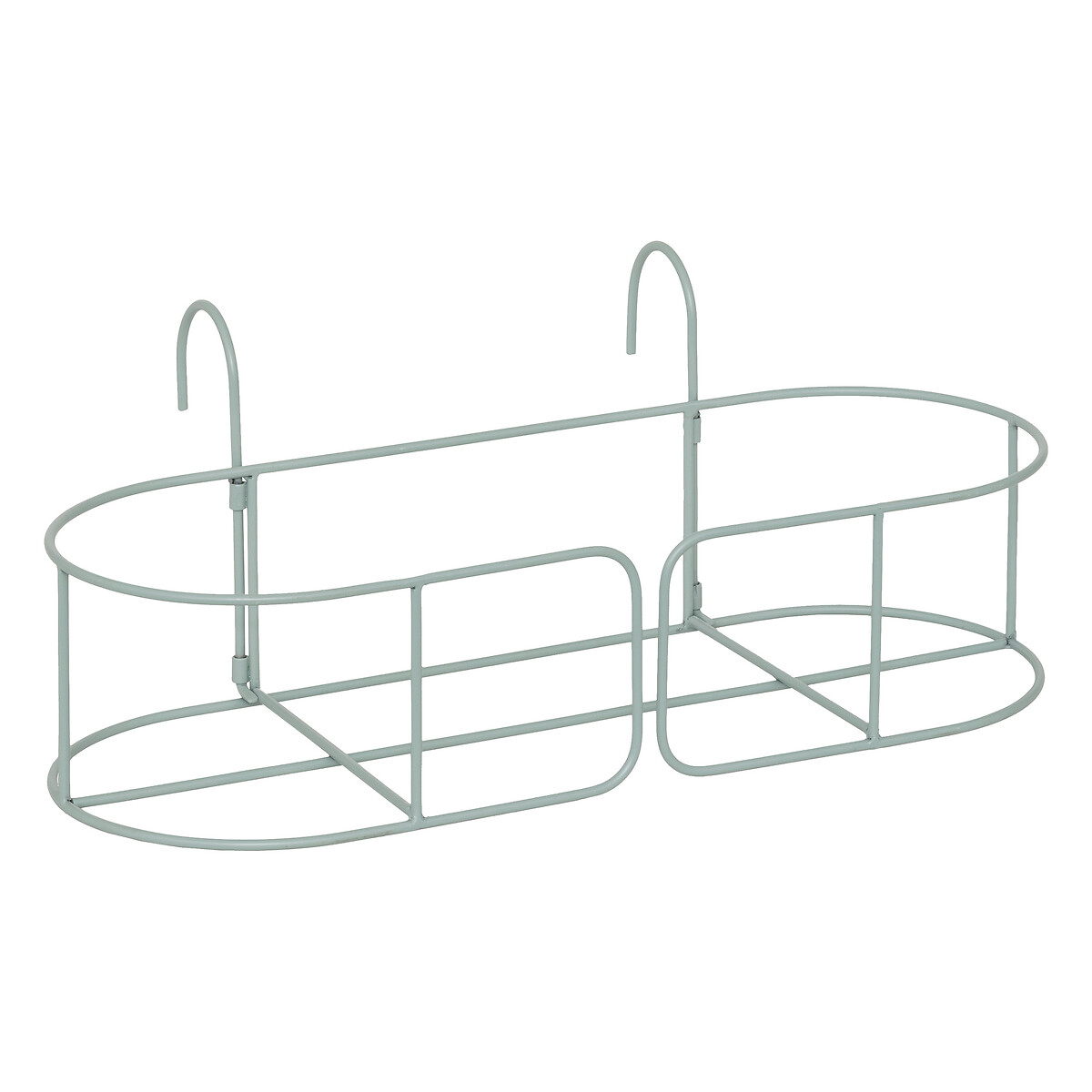 Floreira AZE em metal verde 47x18x20,5cm