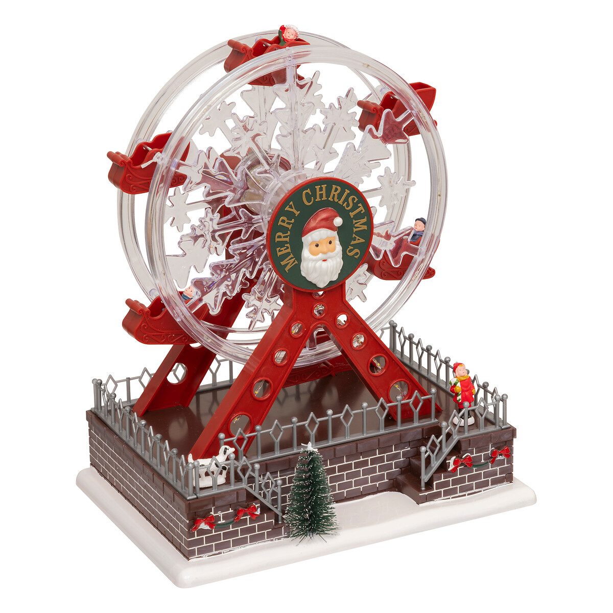 Aldeia roda gigante com luz - música - movimento 23x28cm,  Aldeia roda gigante com luz - música - movimento 23x28cm