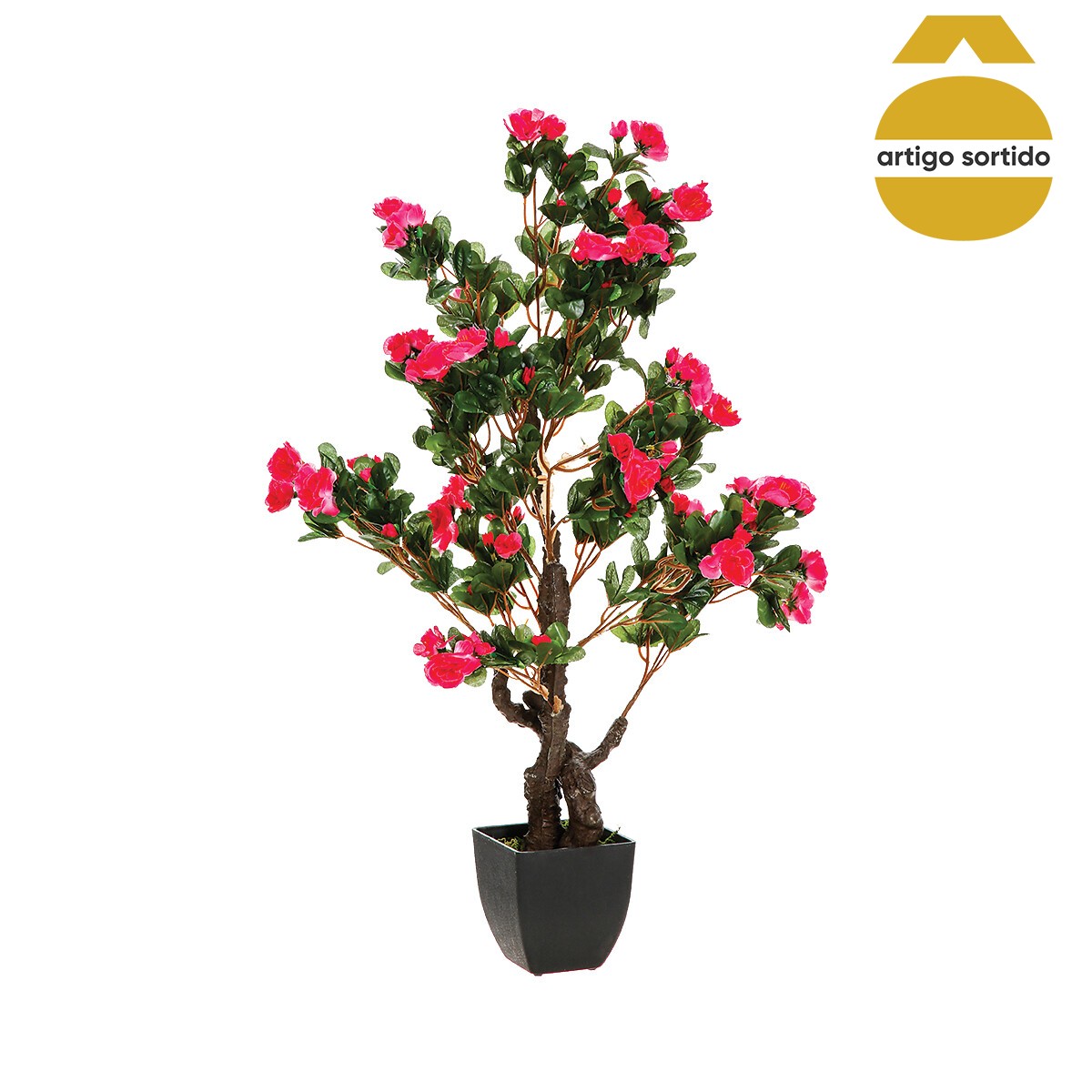 Planta az&aacute;lea artificial com vaso