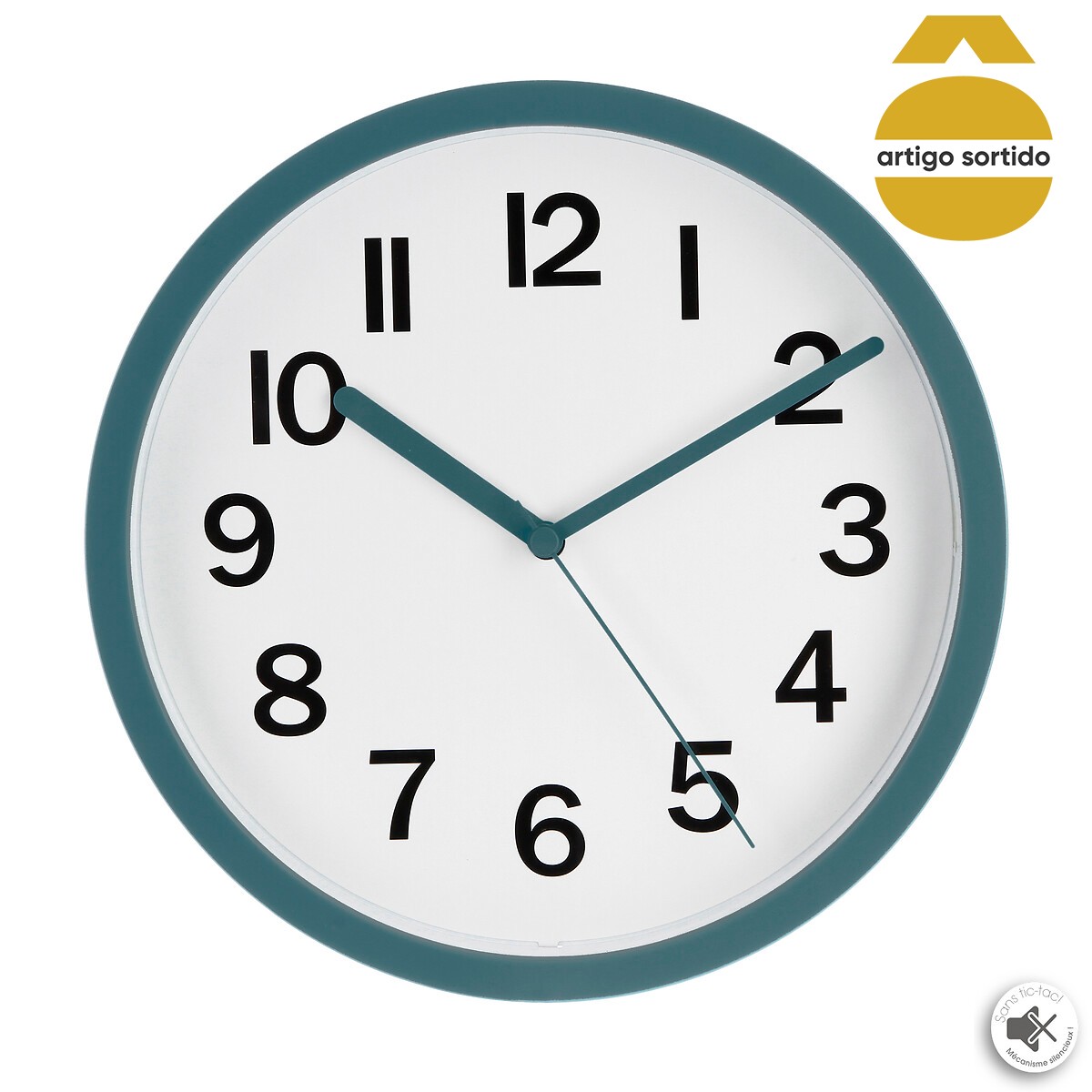 Rel&oacute;gio decorativo de parede 22cm