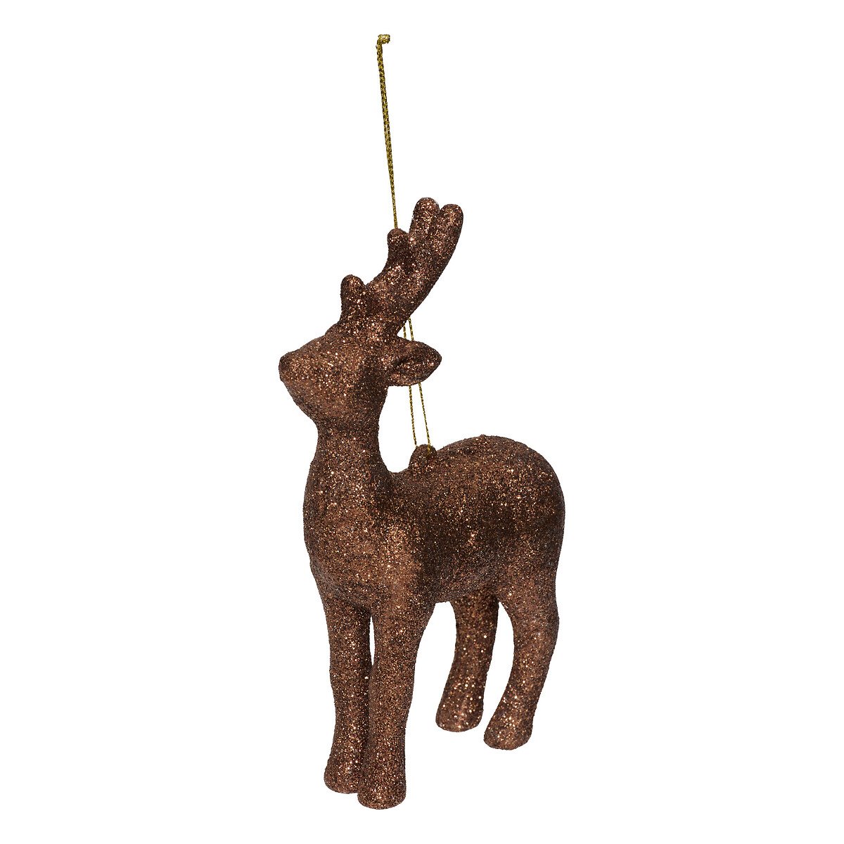 Pendurante rena com brilhantes 14cm,  Pendurante rena com brilhantes 14cm