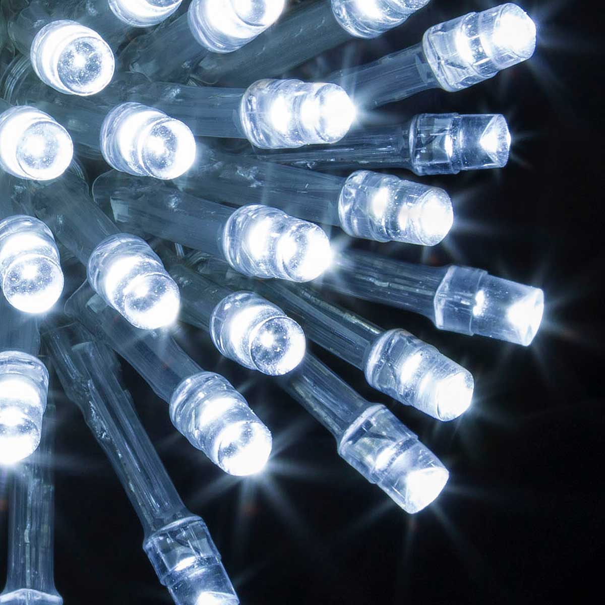 Série luminosa de natal branco frio 100 leds 10m